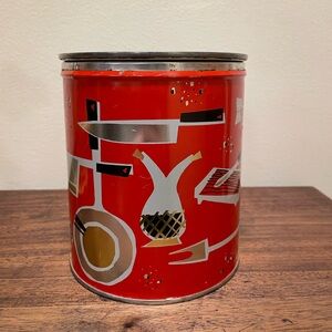 Vintage Fluffo Shortening Canister with Lid MCM